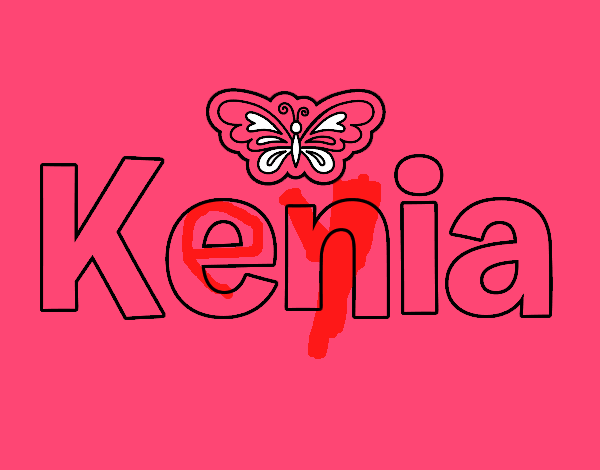 Dibujo Nombre Kenia pintado por KEYSI