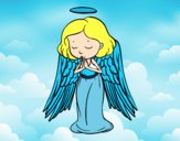 Dibujo Un ángel orando pintado por KEYSI