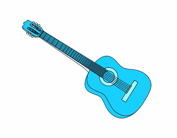 Dibujo Una guitarra española pintado por Bertha1276