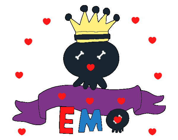 Dibujo Love Emo pintado por nicolitabb