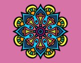 Dibujo Mandala mundo árabe pintado por nido