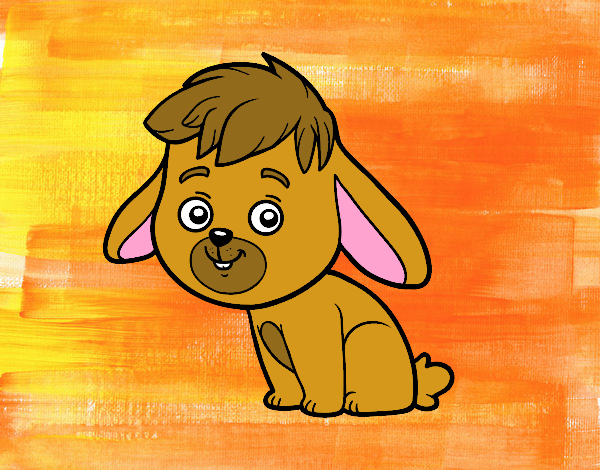 Dibujo Un conejo de campo pintado por meibol