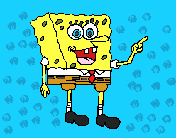 Dibujo Bob Esponja 5 pintado por dios134