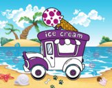 Dibujo Food truck de helados pintado por UmaLali