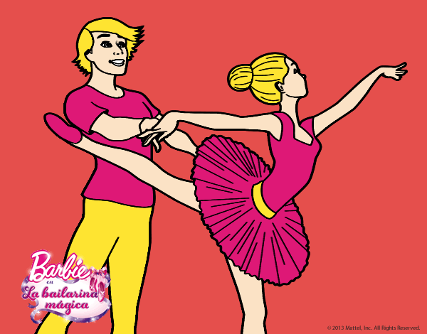 Dibujo Barbie bailando ballet pintado por CANDELIT