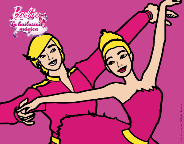 Dibujo Barbie en pas de deux  pintado por CANDELIT