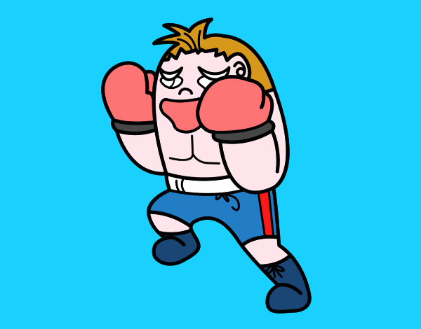 Boxeador defendiendo