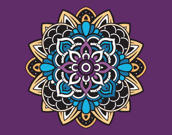 Dibujo Mandala decorativa pintado por anauchiha