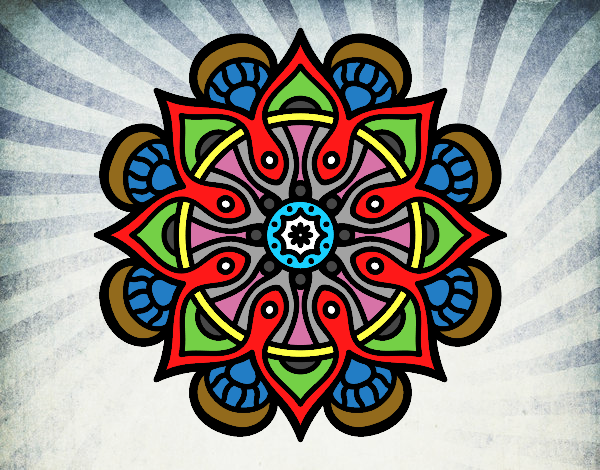 Dibujo Mandala mundo árabe pintado por kioblack 