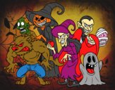 Dibujo Monstruos de Halloween pintado por kioblack 