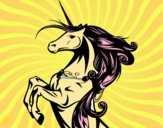 Dibujo Unicornio mágico pintado por inescapel4