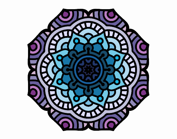 Dibujo Mandala flor conceptual pintado por Orianalas