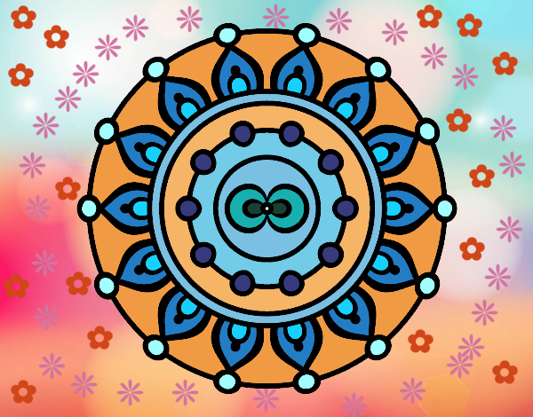 Dibujo Mandala meditación pintado por yoanna3012