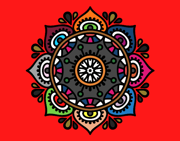 Dibujo Mandala para relajarse pintado por ROA22