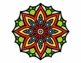 Dibujo Mandala simetría sencilla pintado por TatianaHer