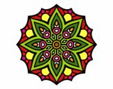 Dibujo Mandala simetría sencilla pintado por gabrielauh