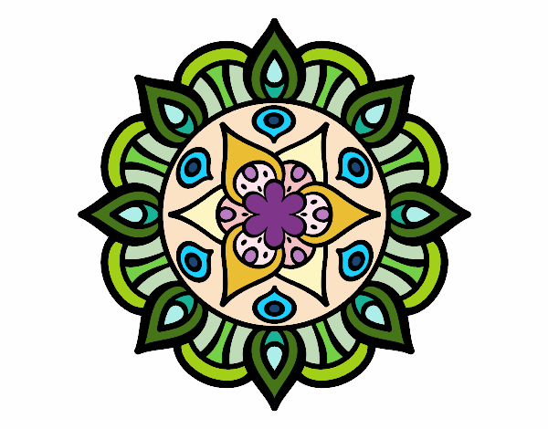Dibujo Mandala vida vegetal pintado por TatianaHer