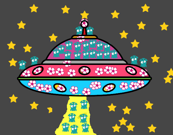Dibujo OVNI extraterrestre pintado por  PRIRARITY