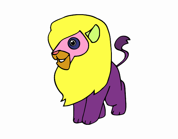 Dibujo Un león pintado por Almichi05