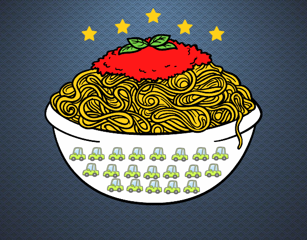 Dibujo Espaguetis pintado por Quim_Espej
