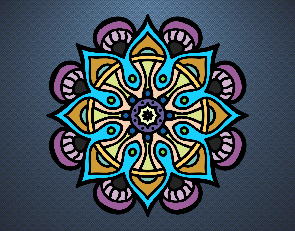 Dibujo Mandala mundo árabe pintado por LUISNADO