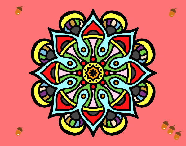 Dibujo Mandala mundo árabe pintado por ROA22