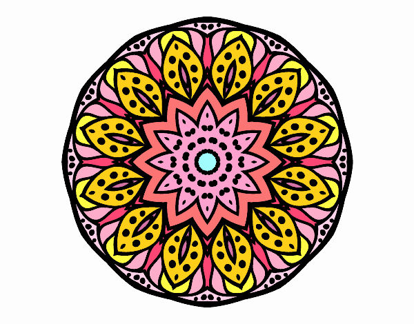 Dibujo Mandala naturaleza pintado por Orianalas