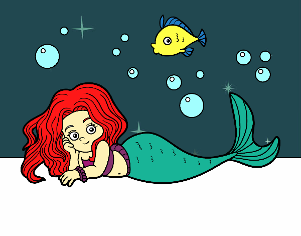 Dibujo Sirena Bonita pintado por Quim_Espej
