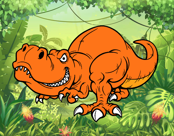 Dibujo Tyrannosaurus Rex pintado por Tenochrey