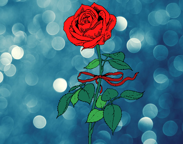 Dibujo Una rosa pintado por CLAUEMI