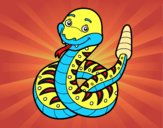 Dibujo Una serpiente de cascabel pintado por Quim_Espej