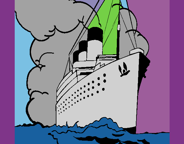 Dibujo Barco de vapor pintado por Franco06