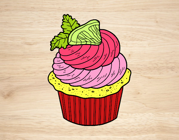 Dibujo Cupcake de limón pintado por eimily