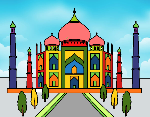 Dibujo El Taj Mahal pintado por JOSEMG