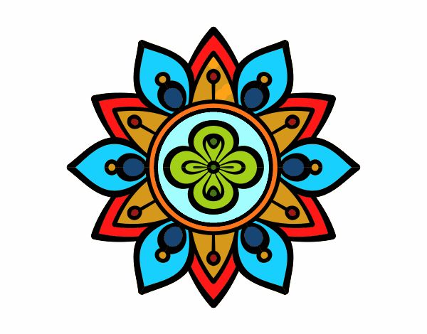 Dibujo Mandala flor de loto pintado por MariaCaste