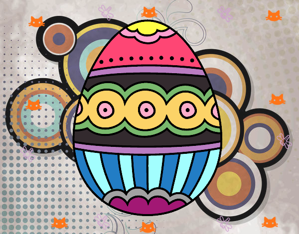 Dibujo Huevo de fabergé pintado por carrusel