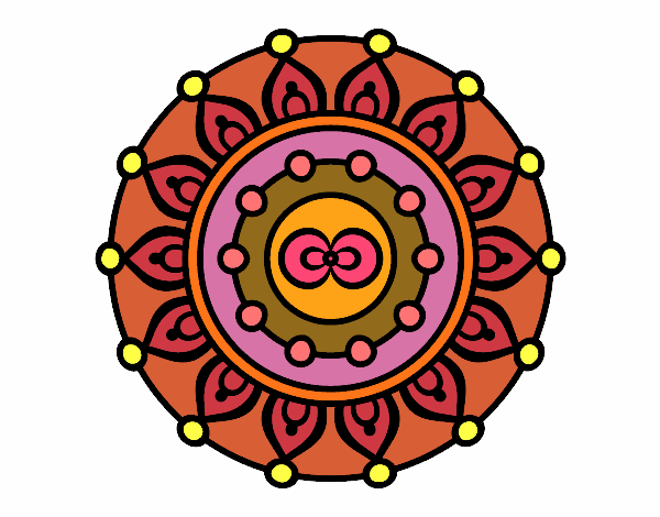 Dibujo Mandala meditación pintado por CHECHILIA1
