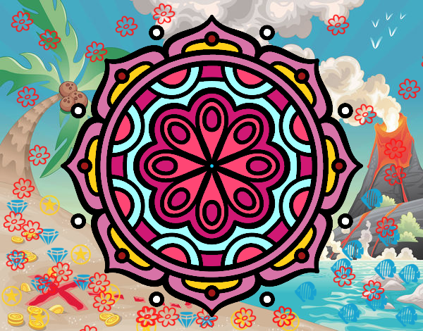 Dibujo Mandala para meditar pintado por IsabellaMo