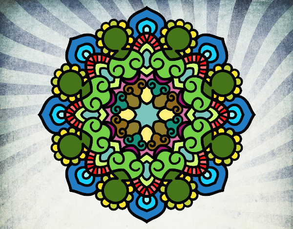 Dibujo Mandala reunión pintado por Gabriel88