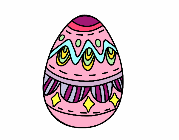 Huevo de Pascua con Rombos