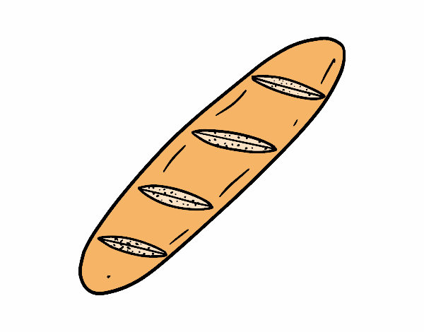 Dibujo Una barra de pan pintado por mareen