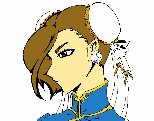 Dibujo Chun-Li pintado por Lucianoo