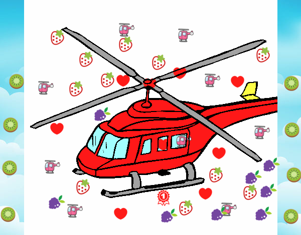 Dibujo Helicóptero 3 pintado por JUDITITZEL