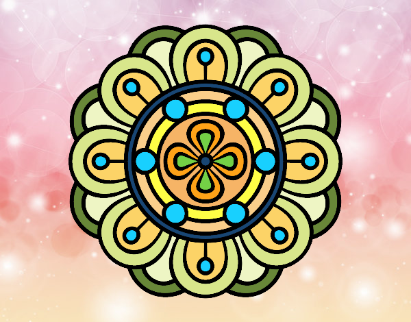 Dibujo Mandala flor creativa pintado por yoanna3012