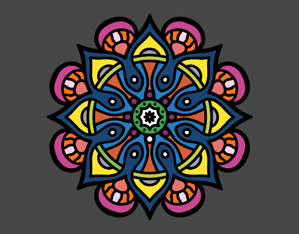 Dibujo Mandala mundo árabe pintado por NEGRAHADA 