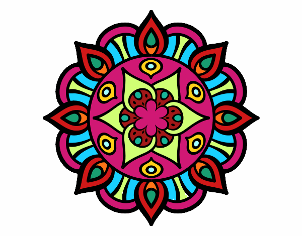 Dibujo Mandala vida vegetal pintado por LupiiCzo