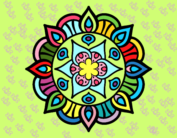 Dibujo Mandala vida vegetal pintado por aleja1222