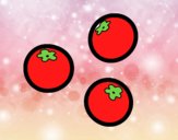 Dibujo Tomates cherry pintado por luna2345