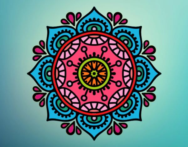 Dibujo Mandala para relajarse pintado por yadira123