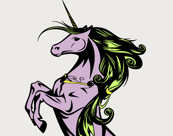 Dibujo Unicornio mágico pintado por ANASIFE